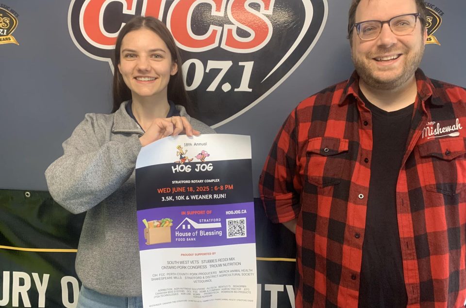 Lauren Hansen with Hog Jog and Aaron Balzer with Stratford House of Blessing